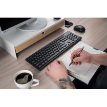 Savio KB-02 klaviatūra namams / biurui, USB, QWERTY, juoda