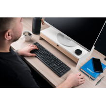 Savio KB-02 klaviatūra namams / biurui, USB, QWERTY, juoda