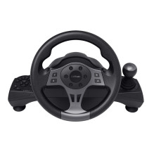 „Trust GXT 289 Movi Black“ USB vairas + pedalai, skirti „Nintendo Switch“, „PlayStation 4“, „Xbox One S“, „Xbox One X“, 