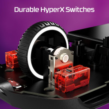 MOUSE USB OPTICAL WRL / PULSEFIRE HASTE 2 BLACK HYPERX