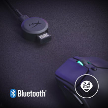 MOUSE USB OPTICAL WRL / PULSEFIRE HASTE 2 BLACK HYPERX