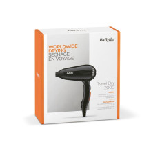 Hair Dryer - Babyliss Travel Dry 2000W Compact Foldable Handle Black