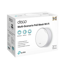Wireless Router, TP-LINK, Wireless Router, 3-pack, 3000 Mbps, Mesh, Wi-Fi 6, 1x10 / 100 / 1000M, 1x2.5GbE, DHCP, DECOX50