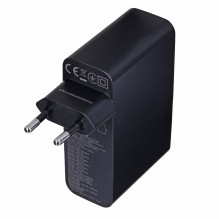 Gembird TA-UC-PDQC100LCD-01-BK mobile device charger Laptop, Smartphone Black AC Fast charging Indoor Gembird TA-UC-PDQC100LCD-01-BK mobile device charger Laptop, Smartphone Black AC Fast charging Indoor