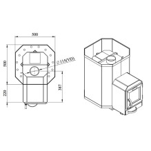 Wood-burning sauna stove STOVEMAN 16-LS, 17 kW Wood-burning sauna stove STOVEMAN 16-LS, 17 kW