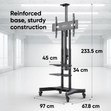 TV SET ACC MOTOR. MOBILE STAND / 50-86" BLACK TS1881E-B ONKRON TV SET ACC MOTOR. MOBILE STAND / 50-86" BLACK TS1881E-B ONKRON