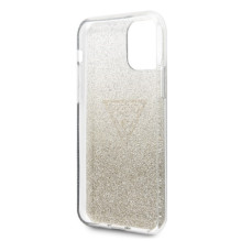 Guess GUHCN65SGTLGO iPhone 11 Pro Max auksinis / auksinis kietas dėklas Glitter Triangle