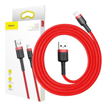 Baseus Cafule USB Lightning laidas 2.4A 1m (juodas + raudonas) Baseus Cafule USB Lightning laidas 2.4A 1m (juodas + raudonas)