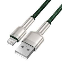 USB laidas, skirtas „Lightning Baseus Cafule“, 2.4A, 1m (žalias)