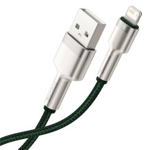 USB laidas, skirtas „Lightning Baseus Cafule“, 2.4A, 1m (žalias)
