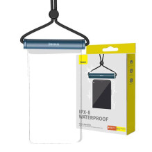 Waterproof phone case Baseus AquaGlide with Cylindrical Slide Lock (blue) Waterproof phone case Baseus AquaGlide with Cylindrical Slide Lock (blue)