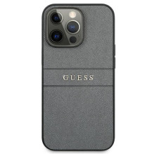 Guess GUHCP13LPSASBGR iPhone 13 Pro / 13 6.1" grey / grey Saffiano Strap