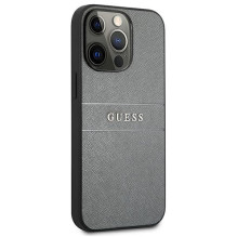 Guess GUHCP13LPSASBGR iPhone 13 Pro / 13 6.1" grey / grey Saffiano Strap
