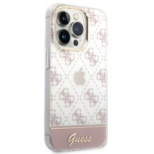 Guess GUHCP14LHG4MHP iPhone 14 Pro 6.1 "pink / pink hardcase 4G Pattern Script