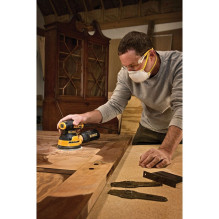 Nešiojamasis šlifuoklis „DeWALT DWE6423-QS“ Orbitinis šlifuoklis 12000 s/min. Juoda, geltona 280 W