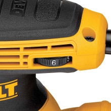 Nešiojamasis šlifuoklis „DeWALT DWE6423-QS“ Orbitinis šlifuoklis 12000 s/min. Juoda, geltona 280 W