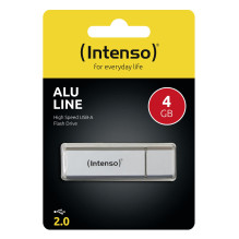 MEMORY DRIVE FLASH USB2 4GB / SILVER 3521452 INTENSO MEMORY DRIVE FLASH USB2 4GB / SILVER 3521452 INTENSO