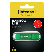 MEMORY DRIVE FLASH USB2 8GB / GREEN 3502460 INTENSO