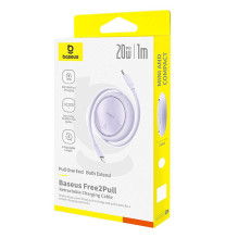 USB laidas Baseus Free2Pull USB-C į iPad 20W 1m (violetinis) USB laidas Baseus Free2Pull USB-C į iPad 20W 1m (violetinis)