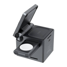 „Choetech T632-F“ 3 viename 15 W indukcinis įkroviklis (juodas) „Choetech T632-F“ 3 viename 15 W indukcinis įkroviklis (juodas)