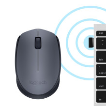 MOUSE USB OPTICAL WRL M170 / GREY 910-004642 LOGITECH