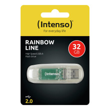 MEMORY DRIVE FLASH USB2 32GB / TRANSPARENT 3502480 INTENSO