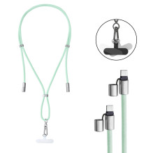 CABLE USB-C TO USB-C 1.65M / LANYARD GREEN 7991007 INTENSO
