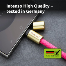 USB-C–USB-C LAIDAS 1,65 M / ROŽINIS JUOSTELĖLIS 7991004 INTENSO