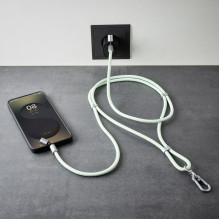 USB-C–USB-C LAIDAS 1,65 M / ŽIEDINĖ VIRSUTĖ ŽALIA 7991007 INTENSO