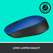 MOUSE USB OPTICAL WRL M171 / BLUE 910-004640 LOGITECH