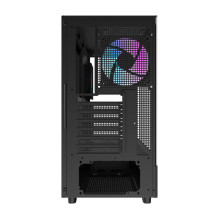 „Darkflash DPX90“ kompiuterio korpusas (juodas) + 3 ventiliatoriai