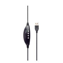 AUSINĖS STEREO USB BLACK / MHS-U-001 GEMBIRD