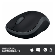 MOUSE USB OPTICAL WRL M185 / GREY 910-002238 LOGITECH