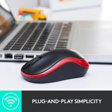 MOUSE USB OPTICAL WRL M185 / GREY 910-002238 LOGITECH
