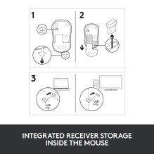 MOUSE USB OPTICAL WRL M185 / GREY 910-002238 LOGITECH
