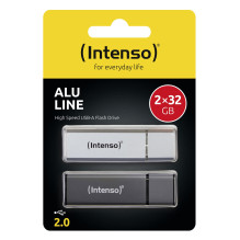 MEMORY DRIVE FLASH USB2 32GB / 2PCS SILV / ANT 3521480 INTENSO MEMORY DRIVE FLASH USB2 32GB / 2PCS SILV / ANT 3521480 INTENSO