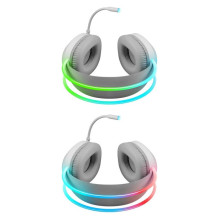 HEADPHONES DEFENDER ECLIPSE RGB WHITE HEADPHONES DEFENDER ECLIPSE RGB WHITE