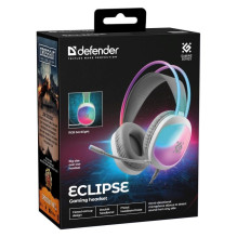 HEADPHONES DEFENDER ECLIPSE RGB WHITE HEADPHONES DEFENDER ECLIPSE RGB WHITE