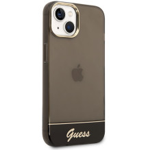 Guess GUHCP14SHGCOK iPhone 14 6.1 "black / black hardcase Translucent