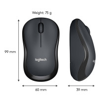 MOUSE USB OPTICAL WRL M220 / SILENT B / G 910-004878 LOGITECH