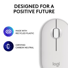 MOUSE USB OPTICAL WRL M350S / WHITE 910-007013 LOGITECH