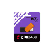 Kingston Technology DataTraveler 256GB Portable USB 3.2 Gen 1 Exodia S (Black / Orange)