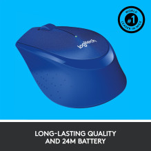MOUSE USB OPTICAL WRL M330 / SILENT BL 910-004910 LOGITECH