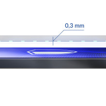 Grūdintas stiklas, skirtas Xiaomi Redmi Note 12 Pro Hybrid Flexi 7H Series 3mk FlexibleGlass