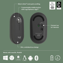 MOUSE USB OPTICAL WRL M350S / BLACK 910-007015 LOGITECH MOUSE USB OPTICAL WRL M350S / BLACK 910-007015 LOGITECH