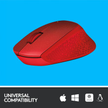 MOUSE USB OPTICAL WRL M330 / SILENT RED 910-004911 LOGITECH