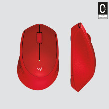 MOUSE USB OPTICAL WRL M330 / SILENT RED 910-004911 LOGITECH