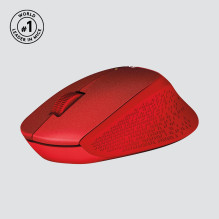 MOUSE USB OPTICAL WRL M330 / SILENT RED 910-004911 LOGITECH