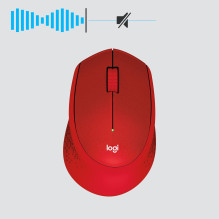 MOUSE USB OPTICAL WRL M330 / SILENT RED 910-004911 LOGITECH