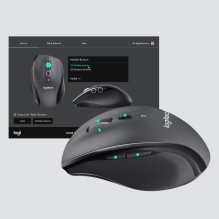 MOUSE USB LASER WRL M705 / BLACK 910-006034 LOGITECH